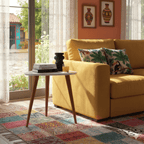 Mesa Lateral Triangular 51cm Utopia Branco Gloss - Província - Mesa de centro