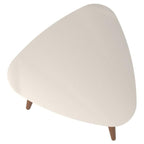 Mesa Lateral Triangular 51cm Utopia Off - White Gloss - Província - Mesa de centro
