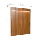Painel para TV até 75 Polegadas com Prateleira e LED 100% MDF Neon Float 178cm - Província - Painel para TV
