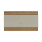 Painel para TVs até 75 Polegadas New Lincoln 240cm Freijó com Off-White Gloss