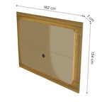 Painel para TVs até 75 Polegadas Oslo 182cm Grigio Gloss - Província - Painel para TV