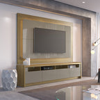 Painel para TVs até 75 Polegadas Oslo 220cm Grigio Gloss - Província - Painel para TV