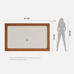 Rack Flynt ST com Painel para TV até 75 Polegadas 220cm Oslo Off White com Canela - Província - 