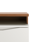 Rack Flynt ST para TVs até 75 Polegadas 3 Portas 185cm Off White com Canella - Província - Rack