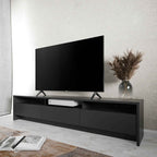 Rack para TV 75 Polegadas 3 Portas 184cm Aspen - Branco - Província - Rack com painel