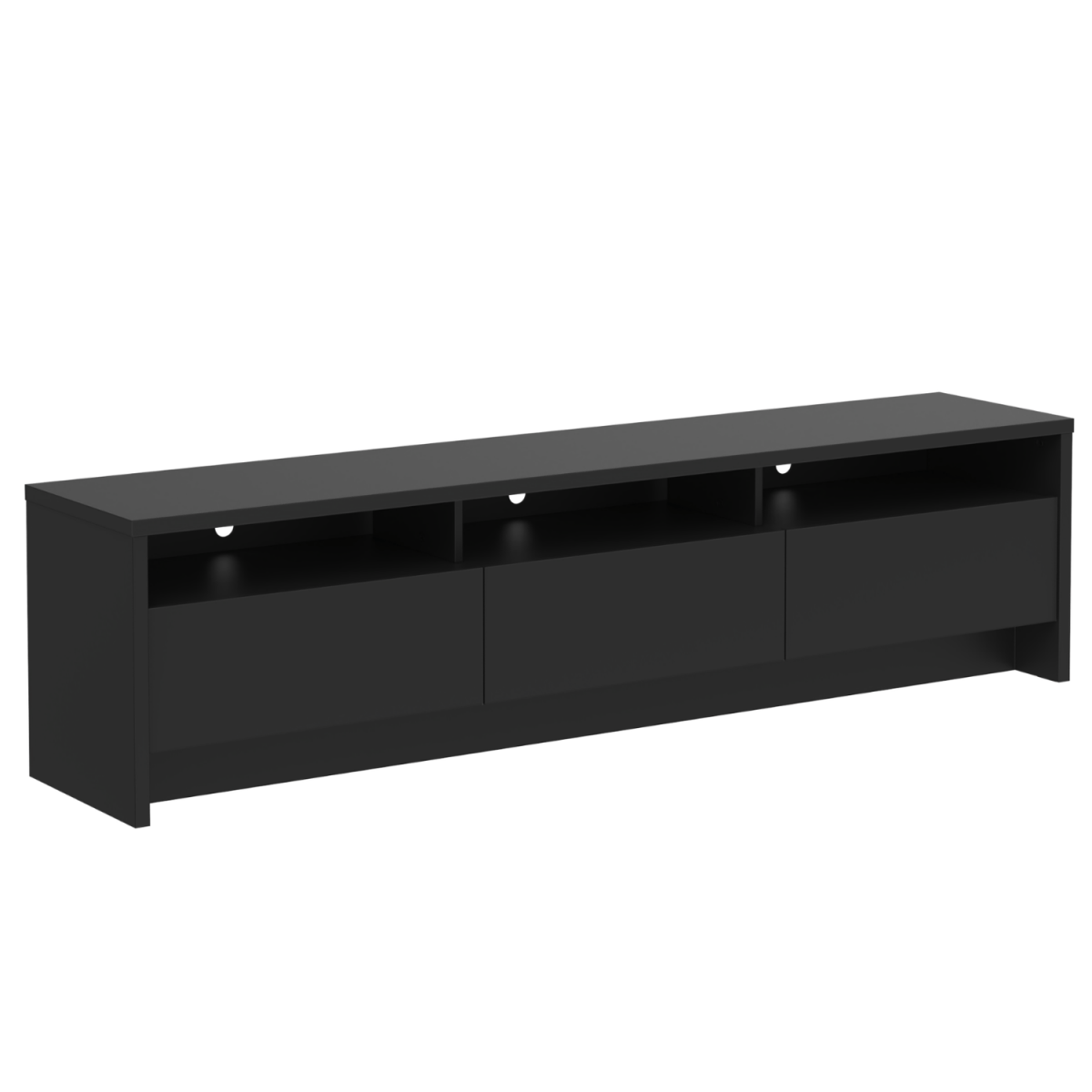 Rack para TV 75 Polegadas 3 Portas 184cm Aspen - Branco - Província - Rack com painel