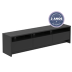 Rack para TV 75 Polegadas 3 Portas 184cm Aspen - Branco - Província - Rack com painel