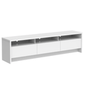 Rack para TV 75 Polegadas 3 Portas 184cm Aspen - Branco - Província - Rack com painel