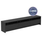 Rack para TV 75 Polegadas 3 Portas 219cm Aspen - Branco - Província - Rack com painel