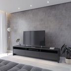 Rack para TV 75 Polegadas 3 Portas 219cm Aspen - Branco - Província - Rack com painel