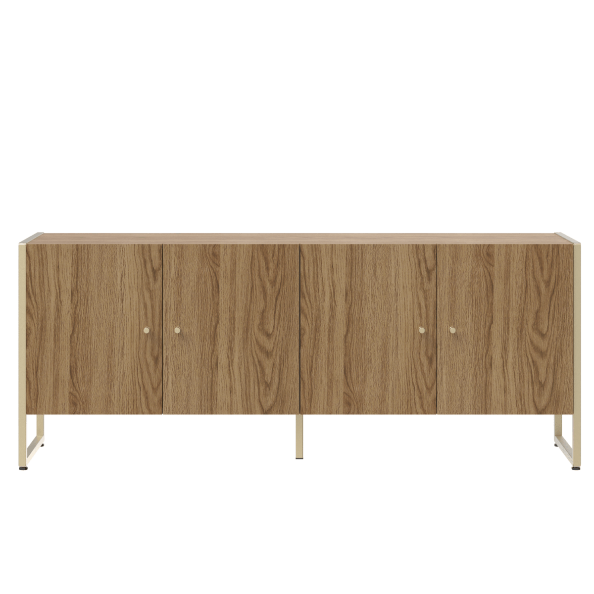 Rack para TVs até 50 Polegadas Voss 146 cm Freijó com Champanhe - Província - Rack