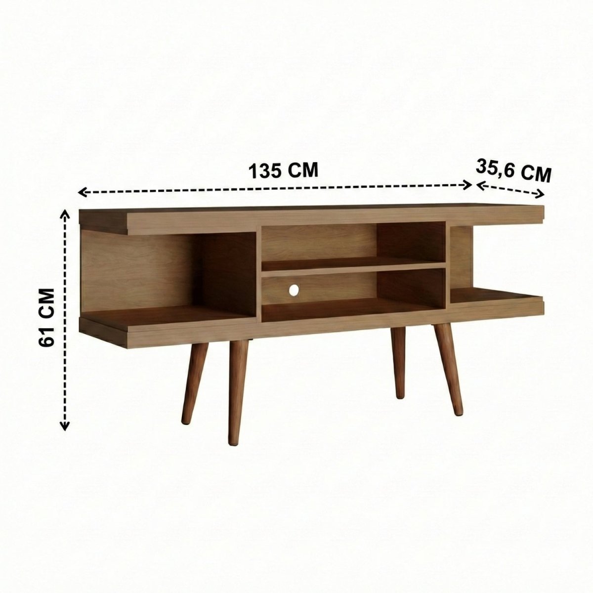 Rack para TVs até 55 Polegadas Utopia 135cm Natural - Província - Rack