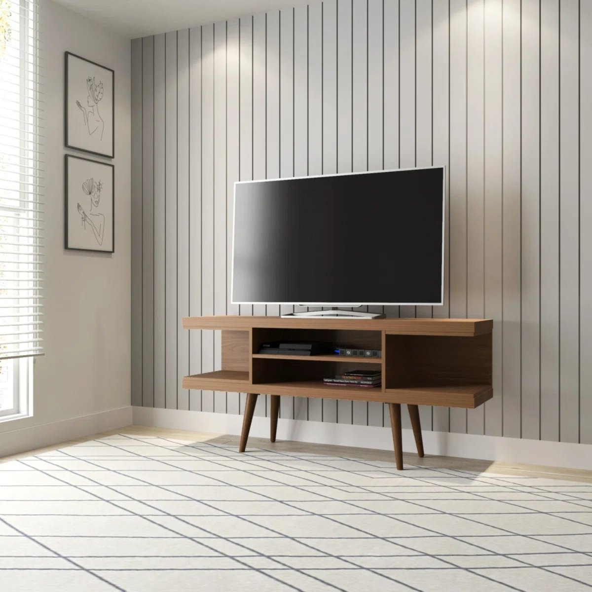 Rack para TVs até 55 Polegadas Utopia 135cm Natural - Província - Rack