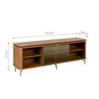 Rack para TVs até 75 Polegadas 100% MDF 1 Porta com Vidro Reflecta Lincoln Float 169cm - Província - Rack