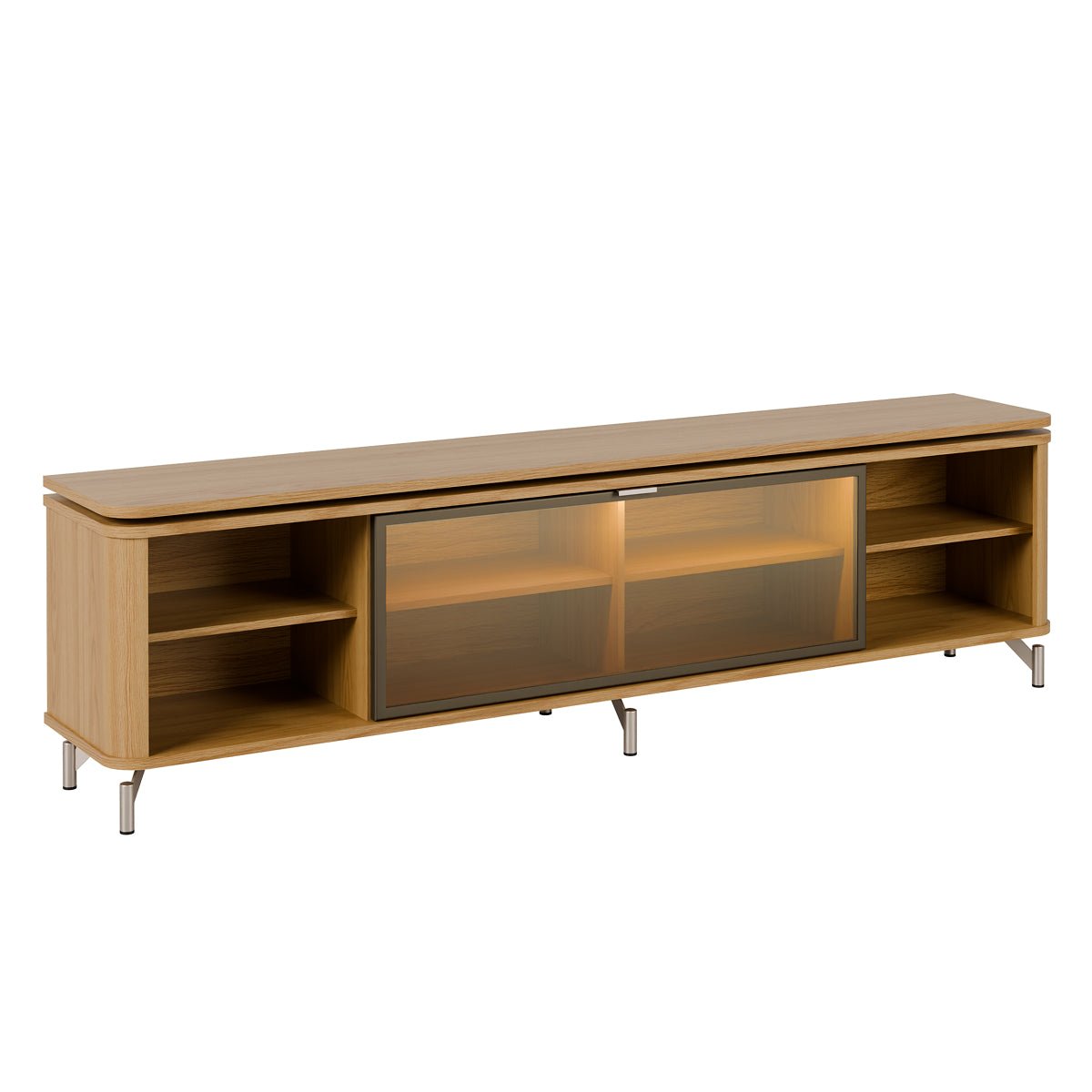 Rack para TVs até 75 Polegadas 100% MDF 1 Porta com Vidro Reflecta Lincoln Float 169cm - Província - Rack