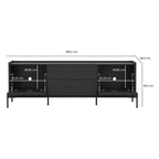 Rack para TVs até 75 Polegadas 2 Portas 2 Gavetas Jasper 185cm - Província - Rack