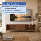 Rack para TVs até 75 Polegadas 2 Portas 2 Gavetas Jasper 220cm - Província - Rack