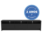 Rack para TVs até 75 Polegadas 3 Portas Aspen 184cm - Província - Rack com painel