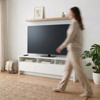 Rack para TVs até 75 Polegadas 3 Portas Aspen 184cm - Província - Rack com painel