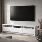 Rack para TVs até 75 Polegadas 3 Portas Aspen 219cm - Província - Rack com painel