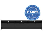 Rack para TVs até 75 Polegadas 3 Portas Aspen 219cm - Província - Rack com painel