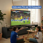 Rack para TVs até 75 Polegadas 3 Portas Aspen 219cm - Província - Rack com painel