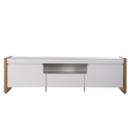 Rack para TVs até 75 Polegadas Bristol 189 cm Off White com Natural - Província - Rack