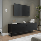 Rack para TVs até 75 Polegadas Jasper 185 cm Preto Fosco - Província - Rack