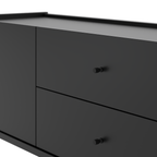 Rack para TVs até 75 Polegadas Jasper 185 cm Preto Fosco - Província - Rack