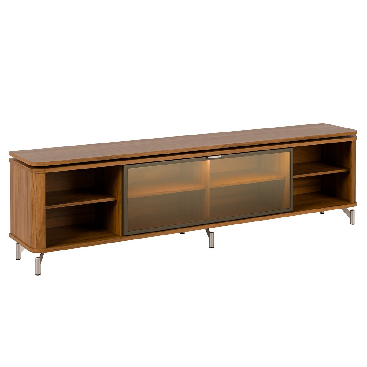 Rack para TVs até 85 Polegadas 100% MDF 1 Porta com Vidro Reflecta Lincoln Float 212cm - Província - Rack