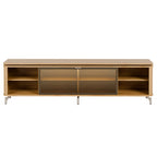 Rack para TVs até 85 Polegadas 100% MDF 1 Porta com Vidro Reflecta Lincoln Float 212cm - Província - Rack