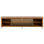 Rack para TVs até 85 Polegadas 100% MDF 1 Porta com Vidro Reflecta Lincoln Float 212cm - Província - Rack