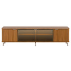 Rack para TVs até 85 Polegadas 100% MDF 3 Portas Vidro Reflecta Neon Float 212cm - Província - Rack