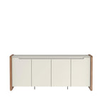 Buffet Bristol 189 cm – Off White Fosco c/ Natural