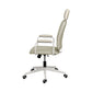 Cadeira Office Giratória Meghan - PU Verde Sálvia c/ Off White