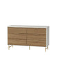 Cômoda c/ 6 Gavetas Yves 135 cm
