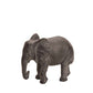 Escultura Elefante de Poliresina Cinza 17 cm