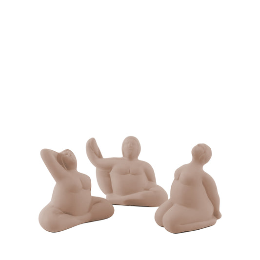 Trio Esculturas Madam Fendi 14 cm