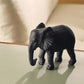 Escultura Elefante de Poliresina Cinza 17 cm