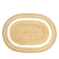 Tapete Oval Juta Natural c/ Off White Anjali - 150 x 200 cm