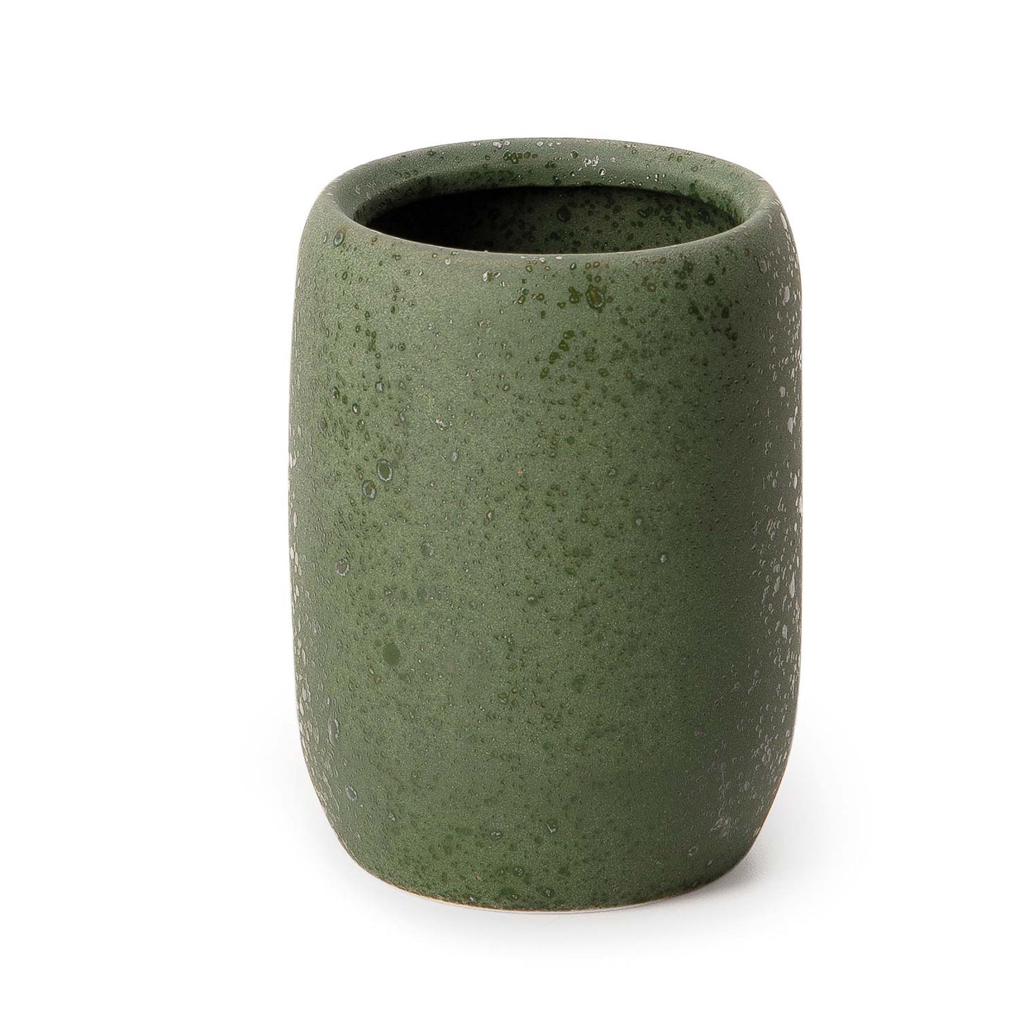 Porta Escova de Cerâmica Zane Verde 11 cm