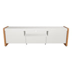 Rack para TVs até 75 Polegadas Bristol 189 cm Off White com Natural