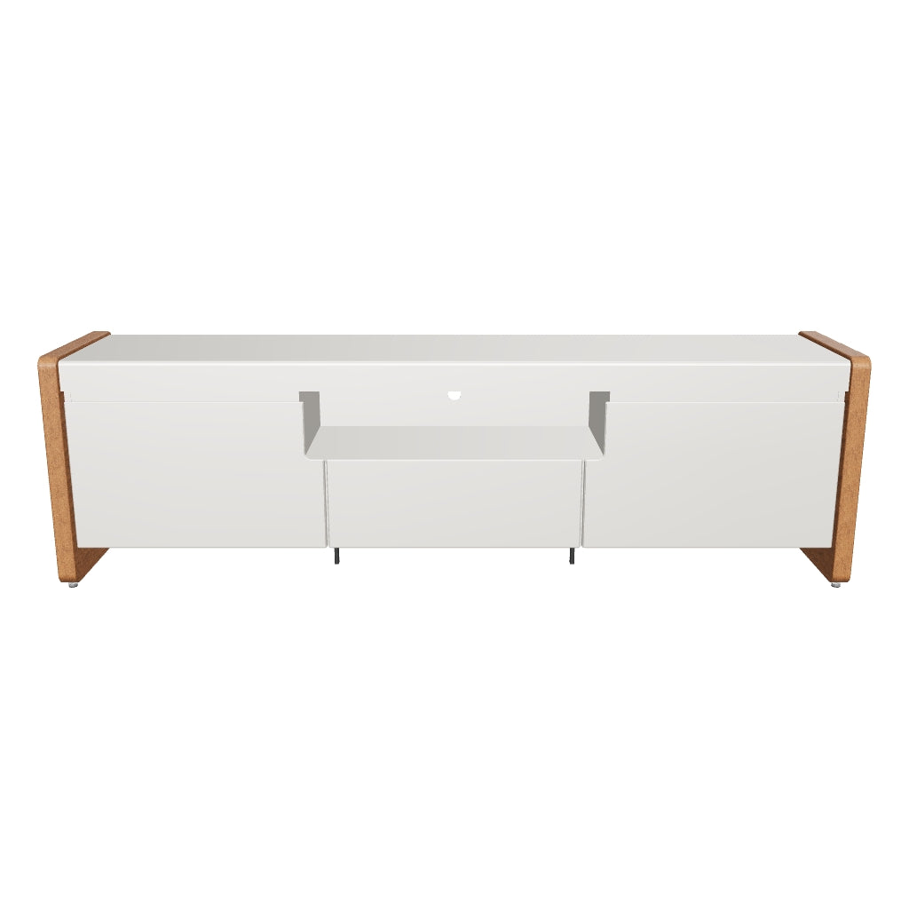 Rack para TVs até 75 Polegadas Bristol 189 cm Off White com Natural