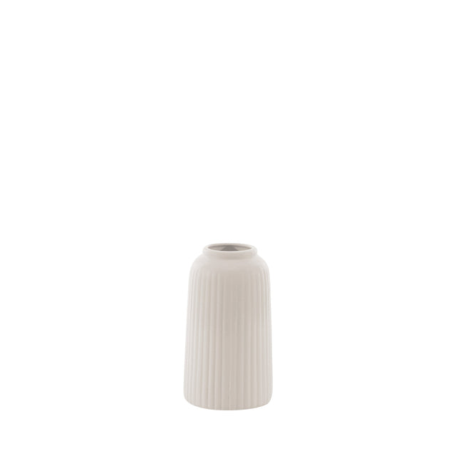 Vaso Decorativo Cerâmica Frasier Off White 20 cm