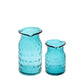 Vaso Decorativo de Vidro Coup Azul 23 cm