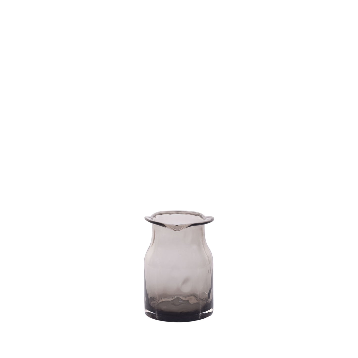Vaso Decorativo de Vidro Coup Cinza 19 cm
