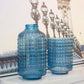 Vaso Decorativo de Vidro Eme Azul 24,4 cm