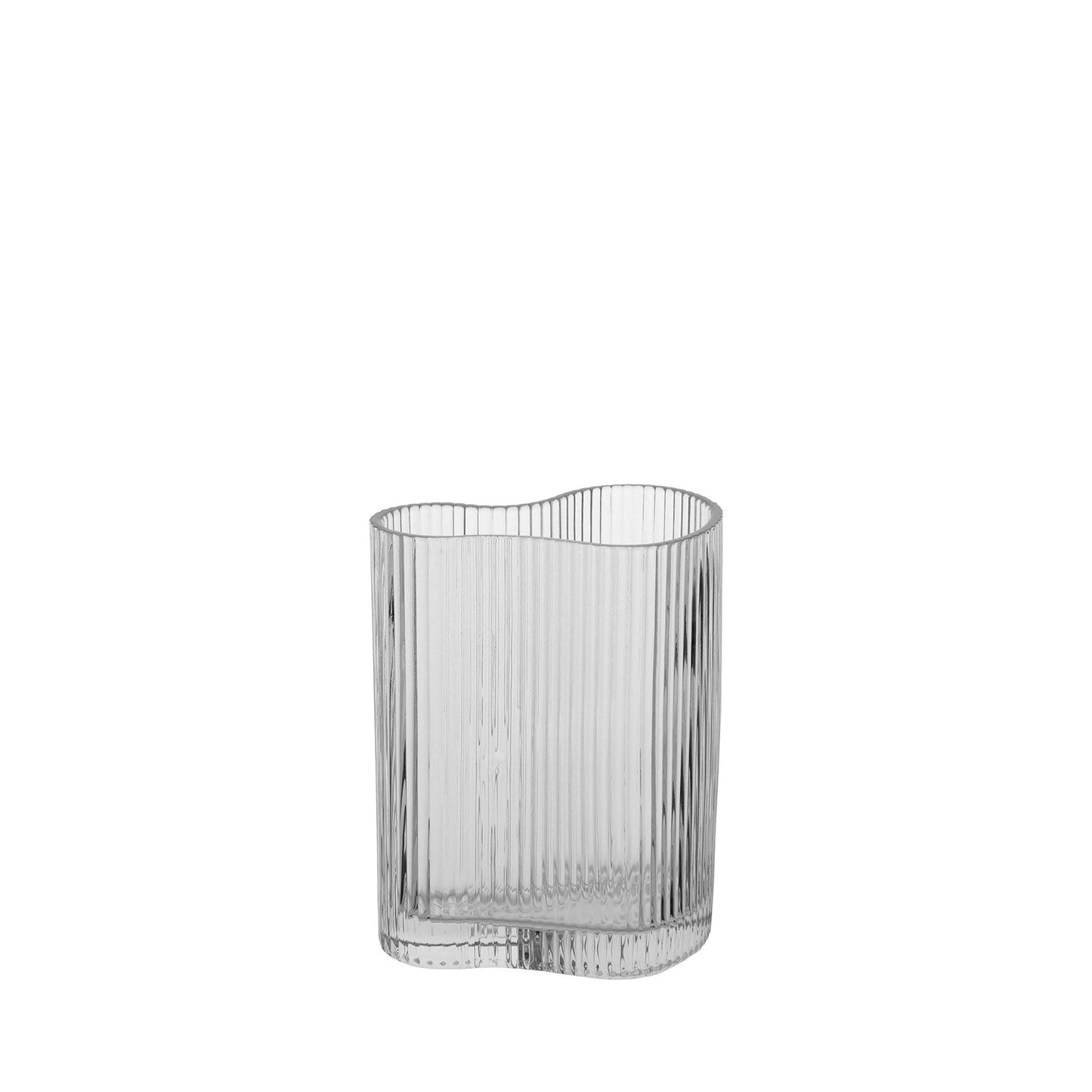 Vaso Decorativo de Vidro Organic Incolor 21,5 cm