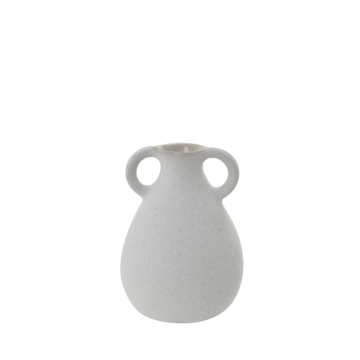 Vaso Decorativo em Cerâmica Arfould Off White 18 cm