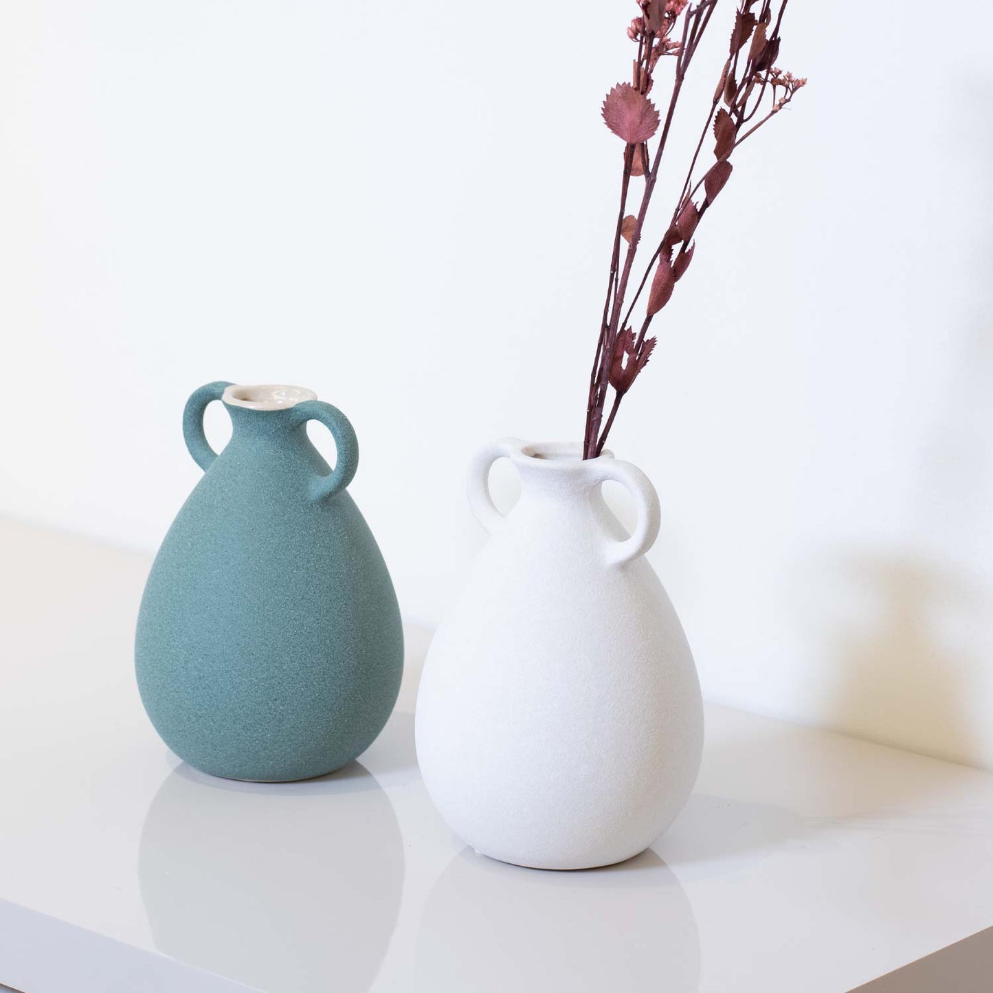 Vaso Decorativo em Cerâmica Arfould Menta 18 cm